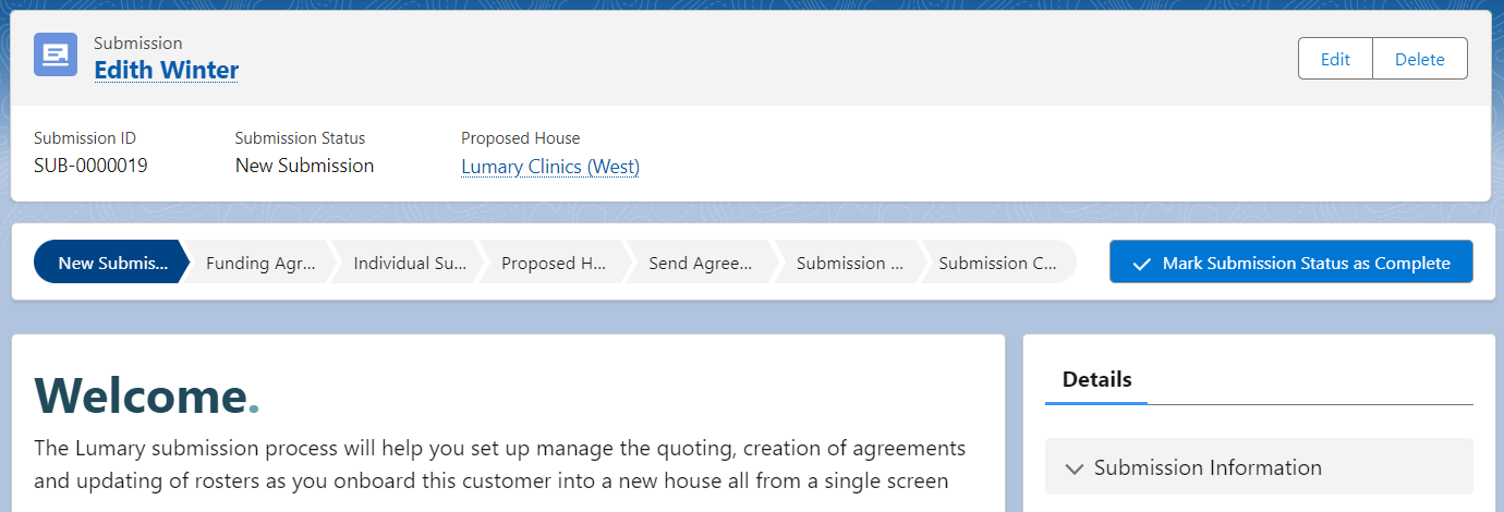 SIL submission process record