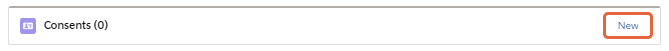 New consent button