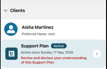 mobile support plan summary